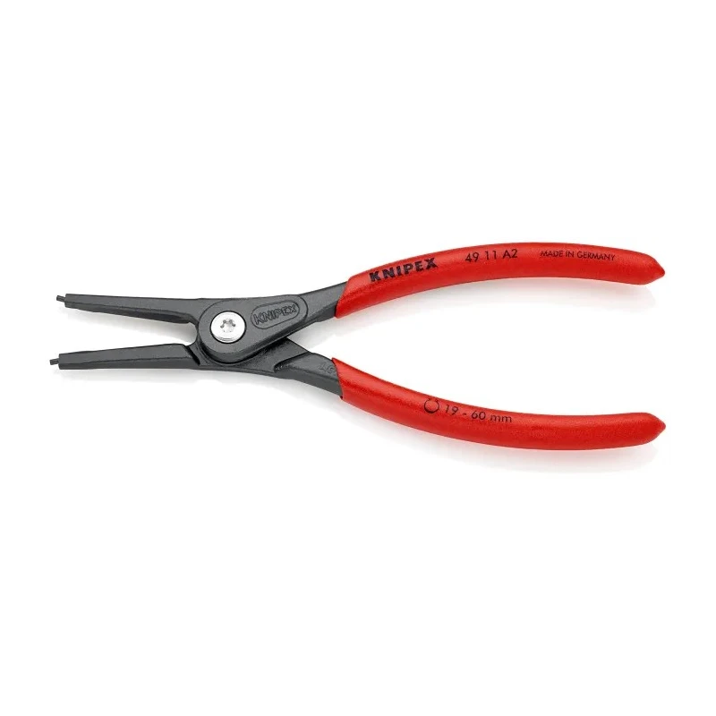 Knipex Precision External Circlip Plier, 180mm Overall Length, Multi-Component Handle, Chrome Vanadium Steel 49 11 A2