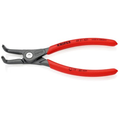Knipex 1-Piece 165 mm Overall Length Bent Nose Circlip Plier Chrome Vanadium Steel 49 21 A21