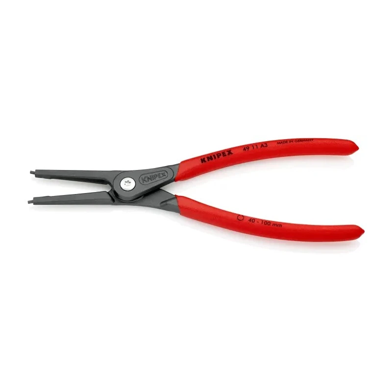 Knipex Circlip Plier for Outer Circlips 40-100 mm, Non-Slip Plastic Coated Handle, 225mm Length 49 11 A3