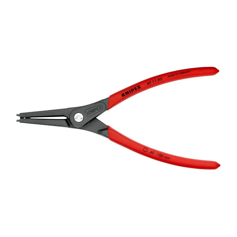 Knipex Circlip Plier for Outer Circlips 40-100 mm, Non-Slip Plastic Coated Handle, 225mm Length 49 11 A3
