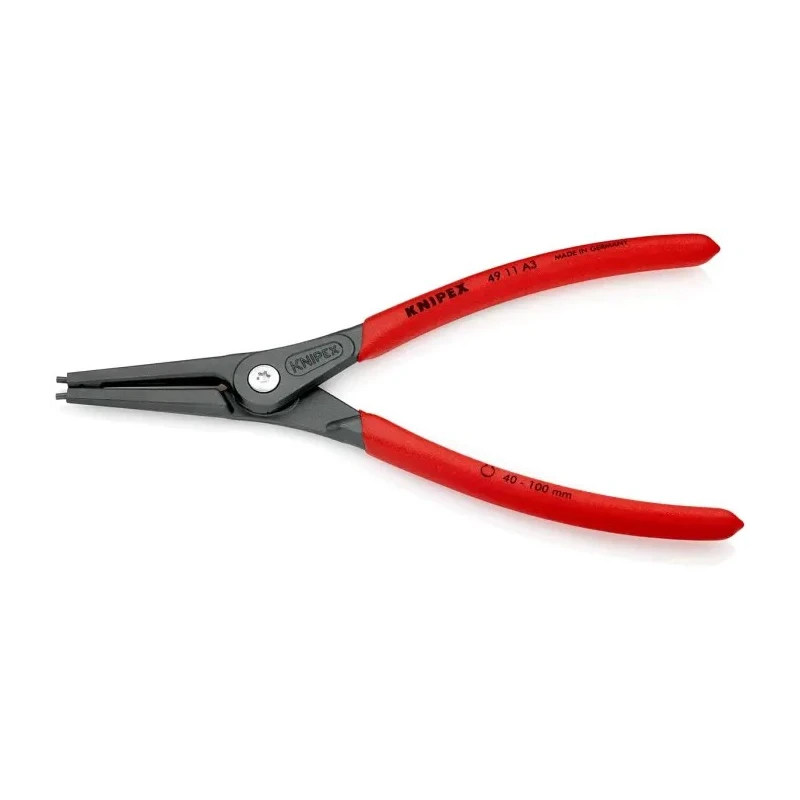 Knipex Circlip Plier for Outer Circlips 40-100 mm, Non-Slip Plastic Coated Handle, 225mm Length 49 11 A3