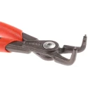 Knipex Precision Circlip Plier, Angled Jaw, 130mm Overall, Non-Slip Plastic Handle, Electric Steel Chrome Vanadium 49 21 A11