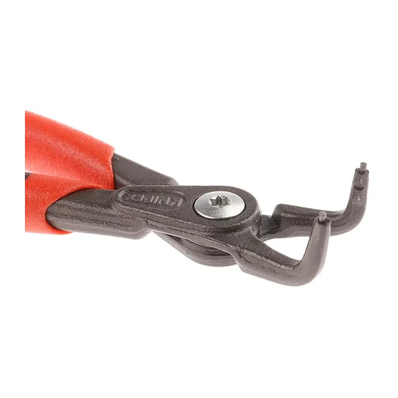 Knipex Precision Circlip Plier, Angled Jaw, 130mm Overall, Non-Slip Plastic Handle, Electric Steel Chrome Vanadium 49 21 A11