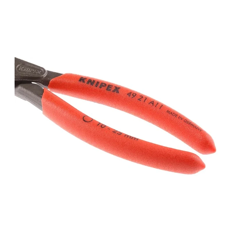 Knipex Precision Circlip Plier, Angled Jaw, 130mm Overall, Non-Slip Plastic Handle, Electric Steel Chrome Vanadium 49 21 A11