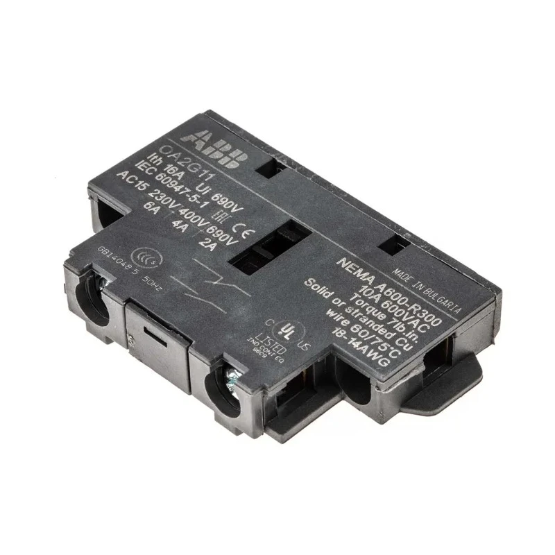 ABB Switch Disconnector Auxiliary Switch SPDT OA Series for Use with OT Series 1SCA022379R8100 OA2G11