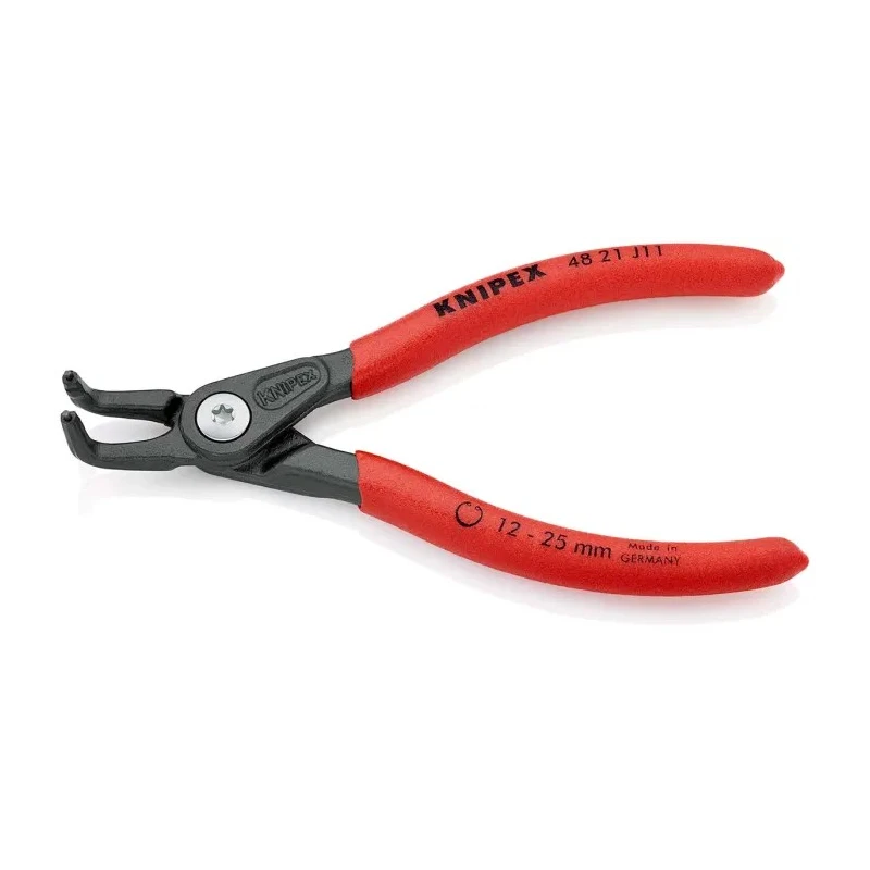 Knipex 1-Piece External Circlip Plier, 130mm Overall Length, Polished Finish, Chrome Vanadium Steel 48 21 J11