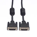 Roline Male DVI-D to Male DVI-D Cable 5 m Black Polyvinyl Chloride Jacket 11.04.5555-10