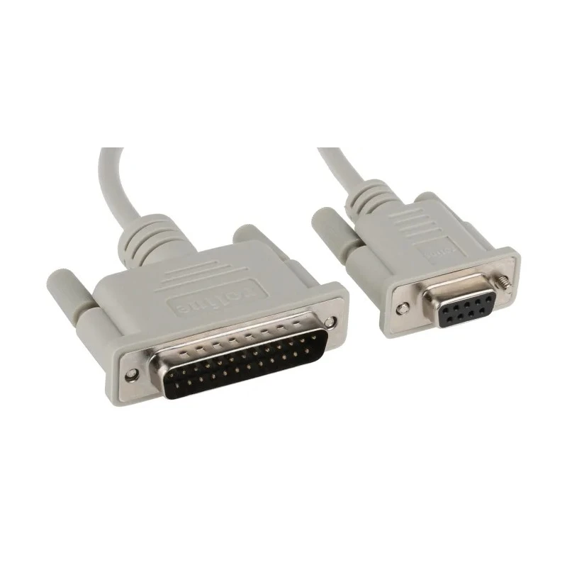 Roline Male D-Sub 25-Pin, D-Sub 9-Pin to Female RS232 Serial Cable 1.8 m PVC Jacket 11.01.4618-50