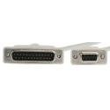 Roline Male D-Sub 25-Pin, D-Sub 9-Pin to Female RS232 Serial Cable 1.8 m PVC Jacket 11.01.4618-50