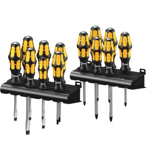 Wera Phillips, Pozidriv, Slotted, Torx Standard Screwdriver Set 13-Piece 05133285001