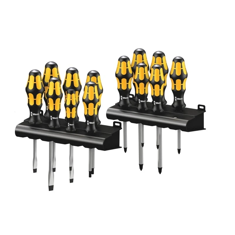 Wera Phillips, Pozidriv, Slotted, Torx Standard Screwdriver Set 13-Piece 05133285001