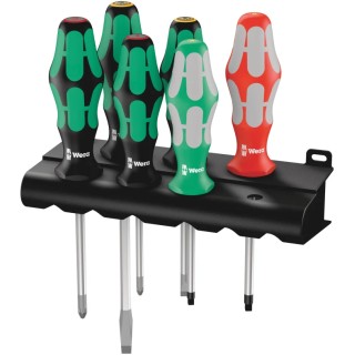 Wera Phillips, Slotted, Square Standard Screwdriver Set 6-Piece 05026360001
