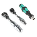 Wera Hex, Hex, Hex-Plus, Phillips, Pozidriv, Square, Torx Screwdriver Bit Set 27 Pieces 1/4 in Drive Chrome 05135918001