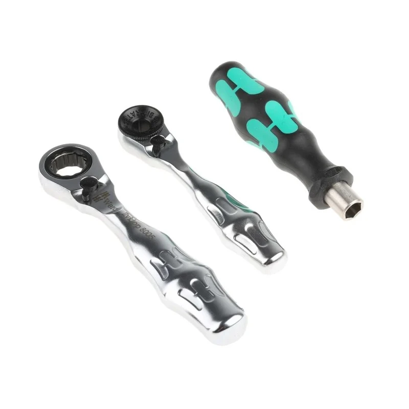 Wera Hex, Hex, Hex-Plus, Phillips, Pozidriv, Square, Torx Screwdriver Bit Set 27 Pieces 1/4 in Drive Chrome 05135918001