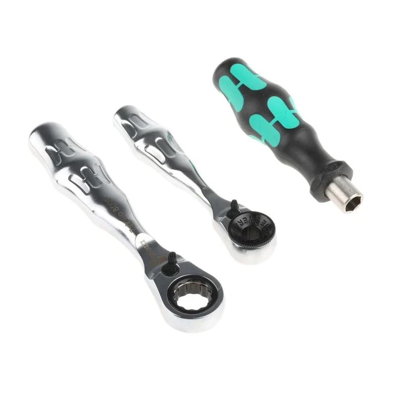 Wera Hex, Hex, Hex-Plus, Phillips, Pozidriv, Square, Torx Screwdriver Bit Set 27 Pieces 1/4 in Drive Chrome 05135918001