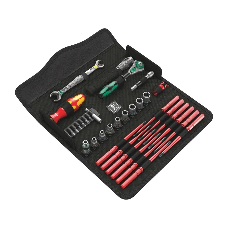 Wera 35 Piece Maintenance Kit Tool Kit with Pouch VDE/1000V Approved 05135926001