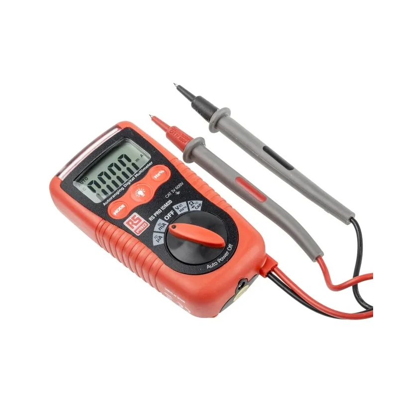 RS PRO Handheld Multimeter 600V dc, AAA Battery Powered, LCD Display IDM20