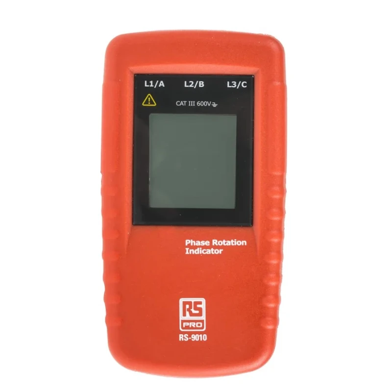 RS PRO Phase Rotation Tester RS9010 15 Hz to 400 Hz Frequency Range, 690V ac Max, LCD Display