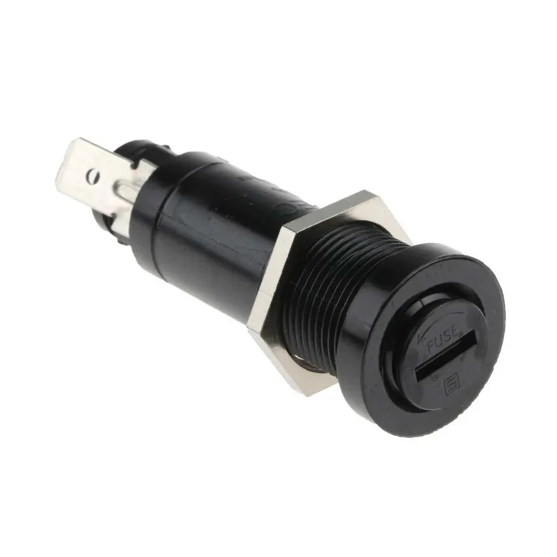 Schurter 20A Panel Mount Fuse Holder 1P-Pole for 6.3 x 32 mm Cartridge Fuse 600V AC 0031.1622