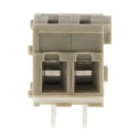 TE Connectivity 2-Contact 5 mm Pitch Through Hole PCB Terminal Block Grey Housing Polyamide 66 2834098-1