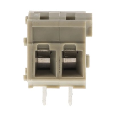 TE Connectivity 2-Contact 5 mm Pitch Through Hole PCB Terminal Block Grey Housing Polyamide 66 2834098-1