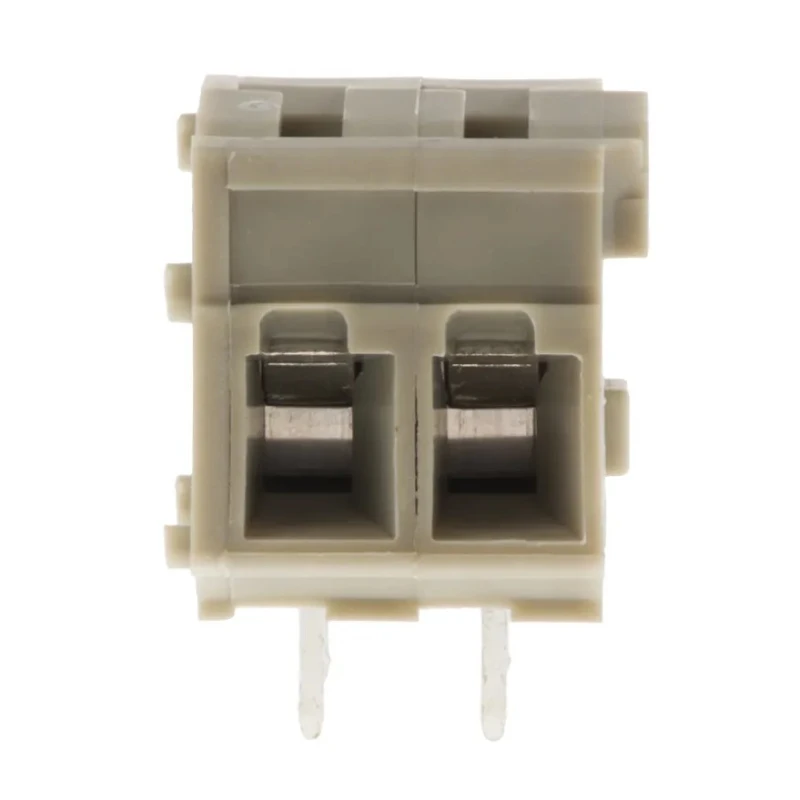 TE Connectivity 2-Contact 5 mm Pitch Through Hole PCB Terminal Block Grey Housing Polyamide 66 2834098-1