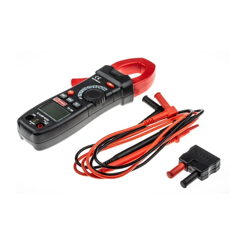 RS PRO Clamp Meter AC/DC 400 A 600 V True RMS LCD Display CAT III RS380