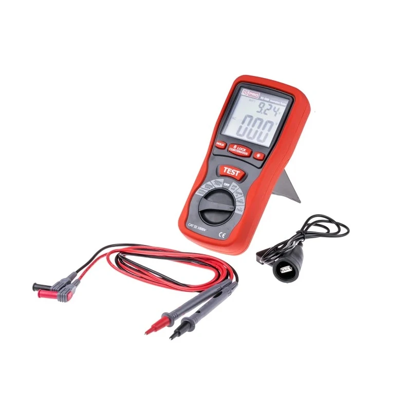 RS PRO Digital Insulation Tester RS5500, 250 V Minimum, 1 kV Maximum, 4000 MΩ, CAT III Safety Rated