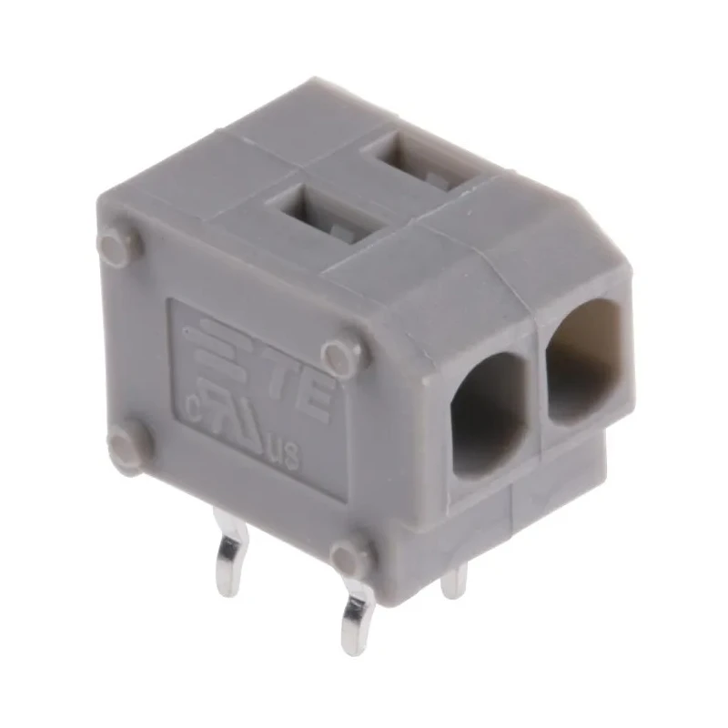 TE Connectivity PCB Terminal Block 2-Contact 3.81 mm Pitch 1 Row 300V ac 8A 2834088-1