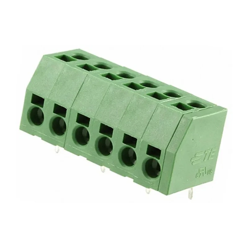 TE Connectivity PCB Terminal Block 6-Contact 5 mm Pitch Through Hole 1 Row 1-2834014-6