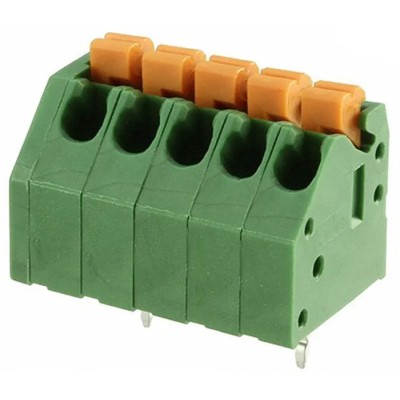 TE Connectivity PCB Terminal Block 5-Contact 3.5 mm Pitch Through Hole 1 Row 1-2834011-5