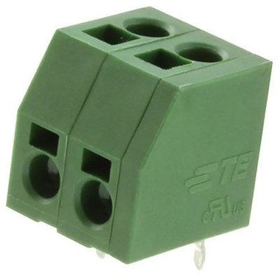 TE Connectivity 2-Contact 5 mm Pitch Through Hole PCB Terminal Block 1-2834014-2