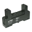 Relpol 8 Way 300V AC DIN Rail Relay Socket for RM85, RM87P, RM87P, RM85 Model GZS80-BLACK