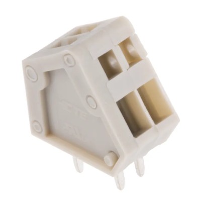 TE Connectivity PCB Terminal Block 2-Contact 2.54 mm Pitch Through Hole 1 Row 2834085-1