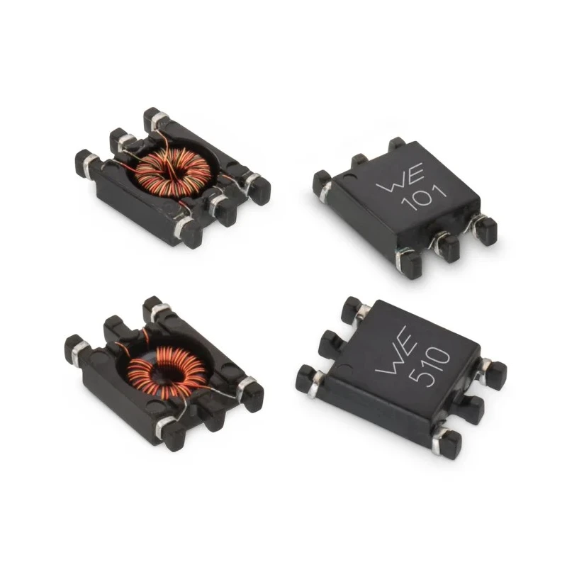 Wurth Elektronik WE-SL3 Surface Mount Common Mode Line Filter with Ferrite Core 22μH Dual Inductor 700mA 744252220