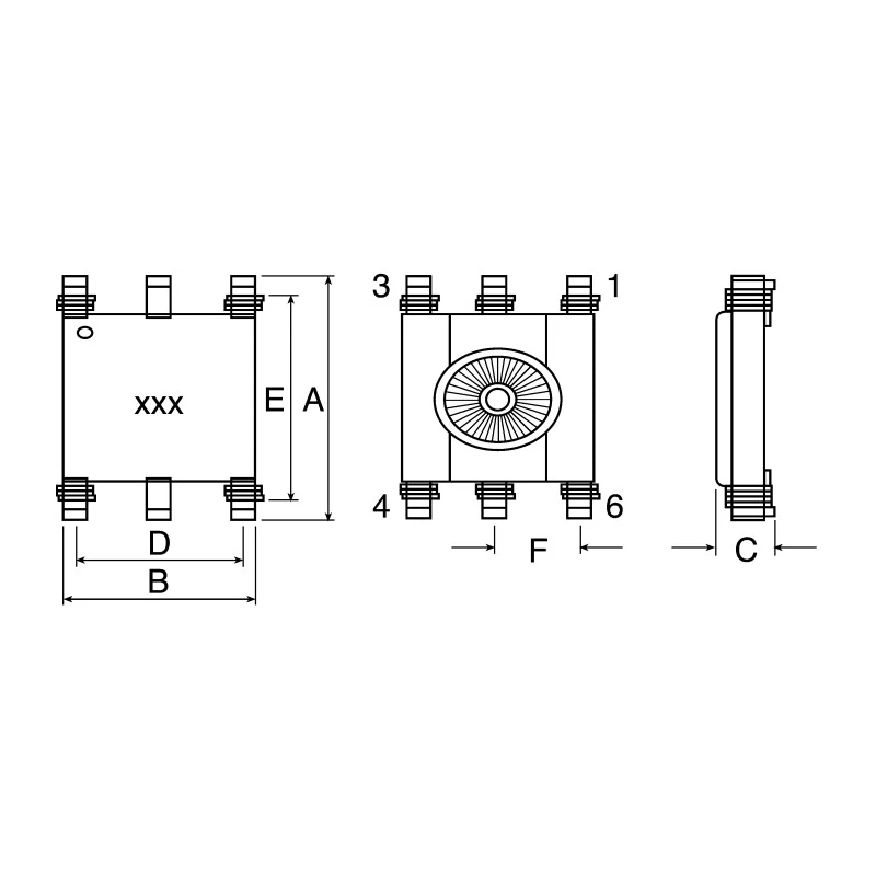 Wurth Elektronik WE-SL3 Surface Mount Common Mode Line Filter with Ferrite Core 22μH Dual Inductor 700mA 744252220