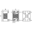 Wurth Elektronik WE-CNSW SMD 1206 Shielded Wirewound Surface Mount Inductor with Ferrite Core, 2.58 μH Dual ±25 % 744232222