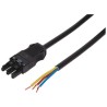 WAGO 3-Pin Socket to Unterminated Power Cord 3 m 250V 16A Black 7719993/106301