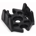 WAGO Mounting Plate for Distribution Connector Series 770, Polyamide 66 Black Plastic 770-623