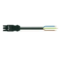 WAGO WINSTA MIDI 3-Pin Miniature Power Connector to 3-Pin Miniature Power Connector Power Cord 3 m Black PVC 7719993/006301