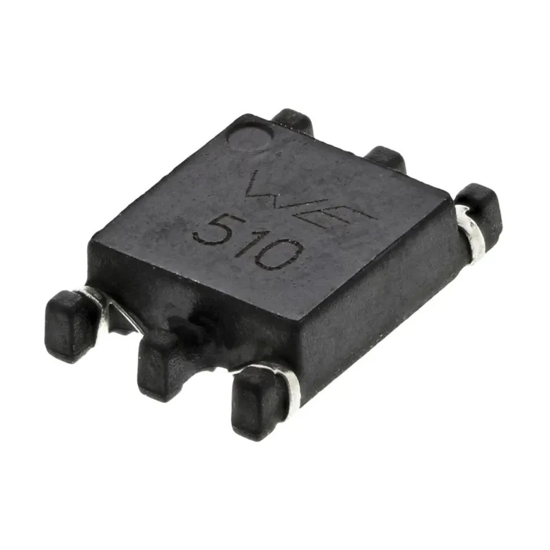Wurth Elektronik Surface Mount Common Mode Line Filter Ferrite Core 51 μH Dual 500 mA 744252510