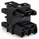 WAGO 770 Series Cable Distribution Block Cage Clamp, 3-Pole, 25A, 4-Way, IP20 770-607