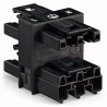 WAGO 770 Series Cable Distribution Block Cage Clamp, 3-Pole, 25A, 4-Way, IP20 770-607