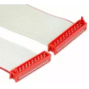 TE Connectivity Micro-MaTch Series Flat Ribbon Cable 1.27 mm Pitch 20 Conductors 75.5 mm Length 100V 28AWG 2205076-1