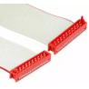 TE Connectivity Micro-MaTch Series Flat Ribbon Cable 1.27 mm Pitch 20 Conductors 75.5 mm Length 100V 28AWG 2205076-1