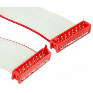 TE Connectivity Micro-MaTch Series Ribbon Cable Flat 1.27 mm Pitch 16 Conductors 150.5 mm Length 2205066-2