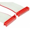 TE Connectivity Micro-MaTch Series Ribbon Cable Flat 1.27 mm Pitch 16 Conductors 150.5 mm Length 2205066-2