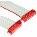 TE Connectivity Micro-MaTch Series Flat Ribbon Cable, 1.27 mm Pitch, 12 Conductors, 75.5 mm Length 2205064-1