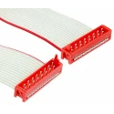 TE Connectivity Micro-MaTch Series Ribbon Cable, 16 Conductors, 1.27 mm Pitch, 75.5 mm Length 2205066-1