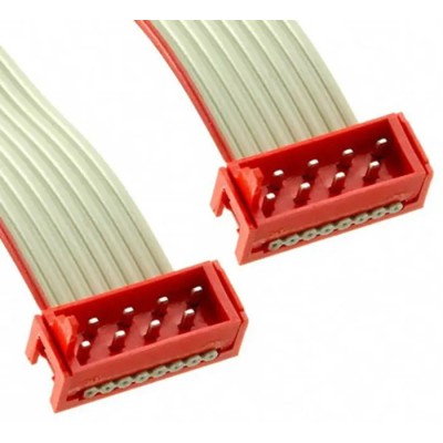 TE Connectivity Micro-MaTch Series Flat Ribbon Cable, 1.27 mm Pitch, 8 Conductors, 200.5 mm Length 2205062-3